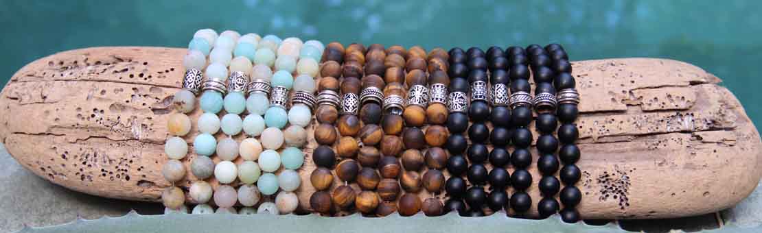 Bracelets en pierres naturelles pour hommes